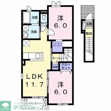 ナリッシュIの物件間取画像